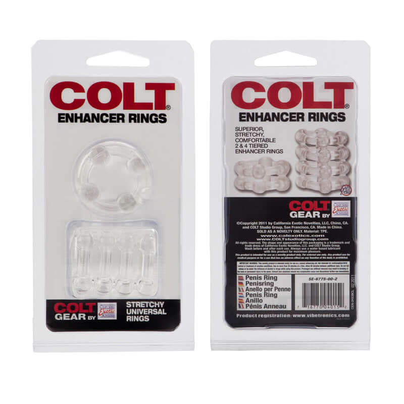 California Exotic Novelties COLT Gear Enhancer Rings Clear at $7.99