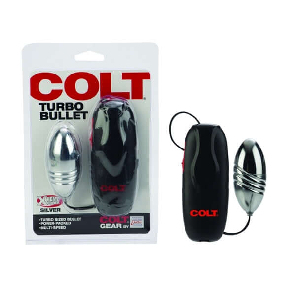 California Exotic Novelties COLT Turbo Bullet Vibrator Silver at $16.99