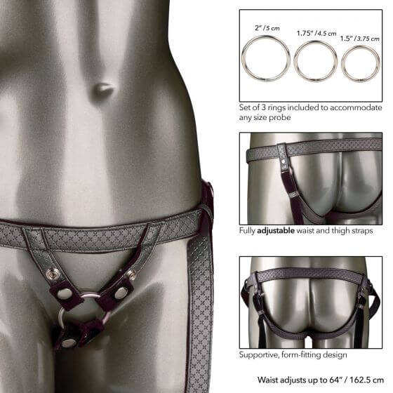 California Exotic Novelties Her Royal Harness The Regal Duchess Pewter at $36.99