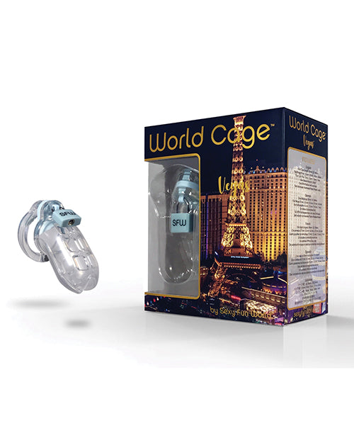 Vegas World Cage Kit Clear 85mm Cock Cage