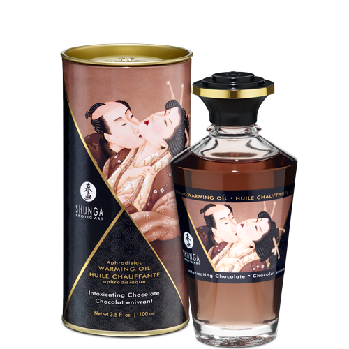 Shunga Shunga Erotic Art Aphrodisiac Intoxicating Chocolate Warming Massage Oil 3.5 oz at $14.99