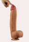 Mega-sized Shibari Get Lucky 12-Inch Realistic Dildo with lifelike texture and dual-layered silicone for ultimate satisfaction.