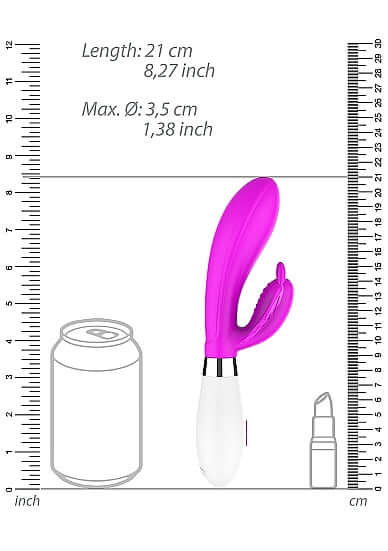 Alexios Butterfly and G-Spot Vibrator Fuchsia Pink