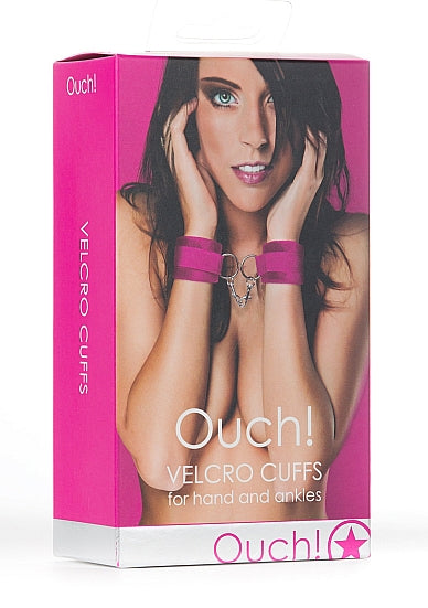 SHOTS AMERICA Ouch Velcro Cuffs Pink at $10.99