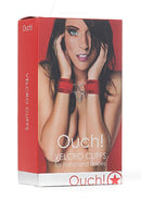 SHOTS AMERICA Ouch Velcro Cuffs Red at $10.99