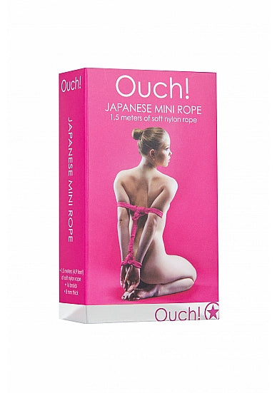 SHOTS AMERICA Ouch Japanese Mini Rope 1.5 meter Pink at $4.99