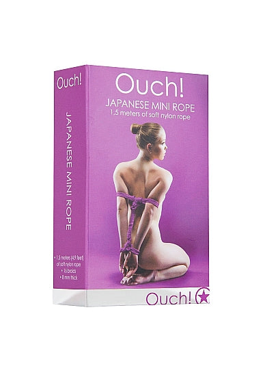 SHOTS AMERICA Ouch Japanese Mini Rope 1.5 meter Purple at $3.99