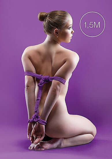 SHOTS AMERICA Ouch Japanese Mini Rope 1.5 meter Purple at $3.99