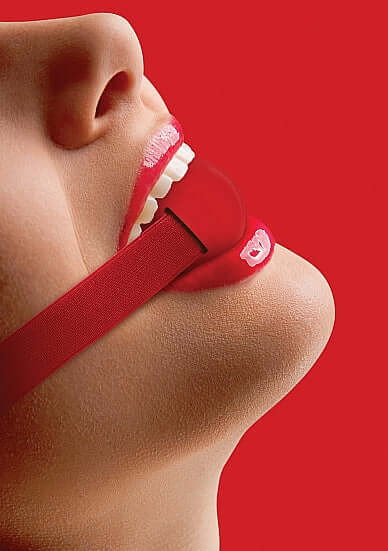 SHOTS AMERICA Ouch Elastic Gag Red at $10.99