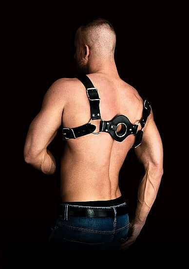 SHOTS AMERICA Ouch! Costas Solid Structure 1 Black Harness at $34.99