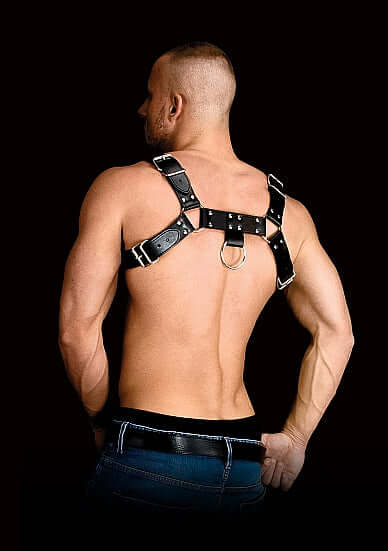 SHOTS AMERICA Ouch! Costas Solid Structure 2 Black Harness at $34.99