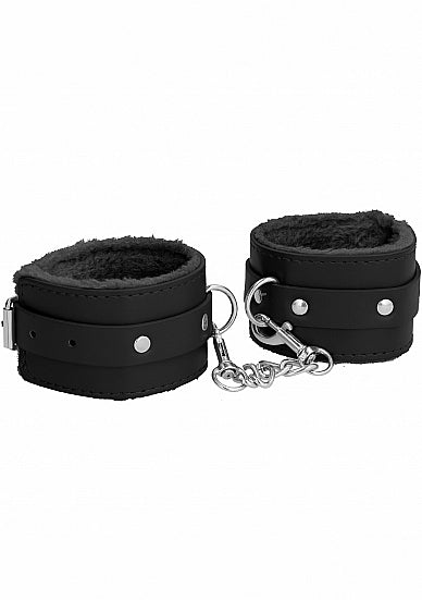 Ouch! Plush Leather Handcuffs: Comfortable and Secure Restraints for Playful Pleasure