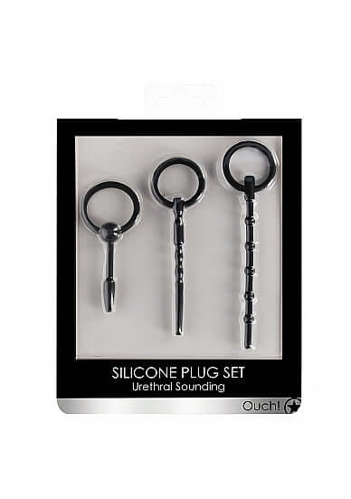 SHOTS AMERICA Ouch Urethral Sounding Plug Set Black at $29.99