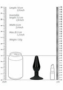 SHOTS AMERICA Ouch Interchangeable Butt Plug Set Rounded Medium Black at $23.99