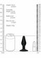 SHOTS AMERICA Ouch Interchangeable Butt Plug Set Rounded Medium Black at $23.99