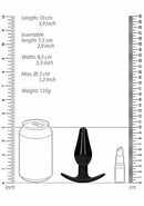 SHOTS AMERICA Ouch Interchangeable Butt Plug Set Rounded Medium Black at $23.99