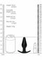 SHOTS AMERICA Ouch Interchangeable Butt Plug Set Rounded Medium Black at $23.99