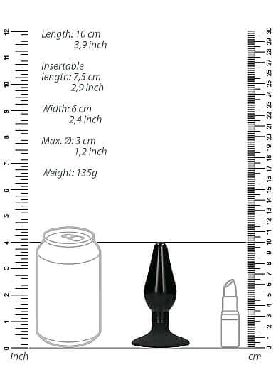 SHOTS AMERICA Ouch Interchangeable Butt Plug Set Pointed Medium Black at $22.99