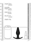 SHOTS AMERICA Ouch Interchangeable Butt Plug Set Pointed Medium Black at $22.99