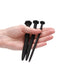 SHOTS AMERICA Ouch Silicone Screw Plug Set Urethral Sounding Black at $23.99