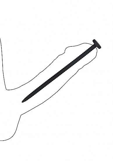 SHOTS AMERICA Ouch Silicone Screw Plug Set Urethral Sounding Black at $23.99