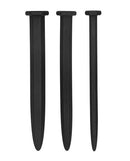 SHOTS AMERICA Ouch Silicone Rugged Nail Plug Set Urethral Sounding Black at $21.99