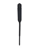 SHOTS AMERICA SILICONE VIBRATING BULLET PLUG W/ BEADED TIP URETHRAL SOUNDING BLACK at $35.99