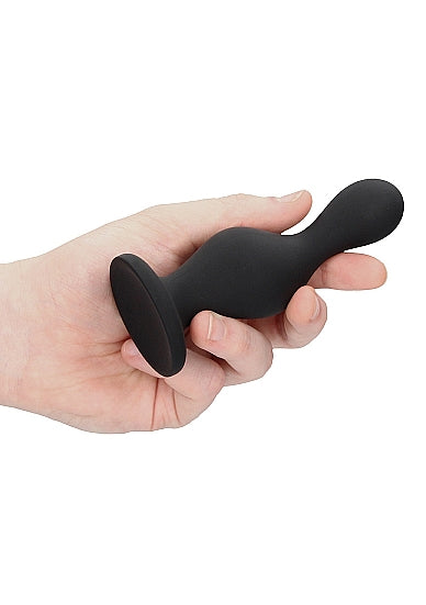 SHOTS AMERICA Ouch! Silicone Wave Butt Plug Black at $12.99