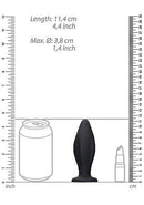 SHOTS AMERICA Edgy Silicone Butt Plug Black at $11.99