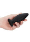 SHOTS AMERICA Edgy Silicone Butt Plug Black at $11.99