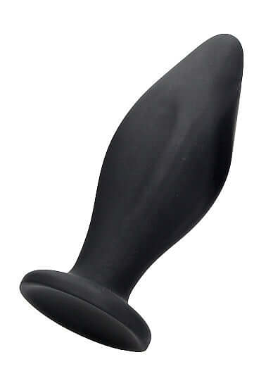 SHOTS AMERICA Edgy Silicone Butt Plug Black at $11.99