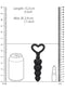 SHOTS AMERICA Silicone Anal Love Beads Black at $11.99