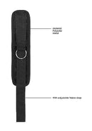 SHOTS AMERICA VELVET & VELCRO WRIST CUFFS ADJUSTABLE BLACK at $20.89