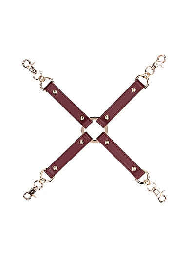 SHOTS AMERICA Ouch Halo Hogtie Connector Burgundy at $32.99