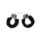SHOTS AMERICA Ouch! Black and White new bondage line Pleasure Furry Handcuffs with Quick Release Button at $10.99