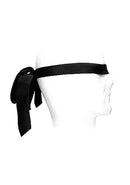 SHOTS AMERICA Ouch! Black and White line Satin Bondage Tie Black at $7.99