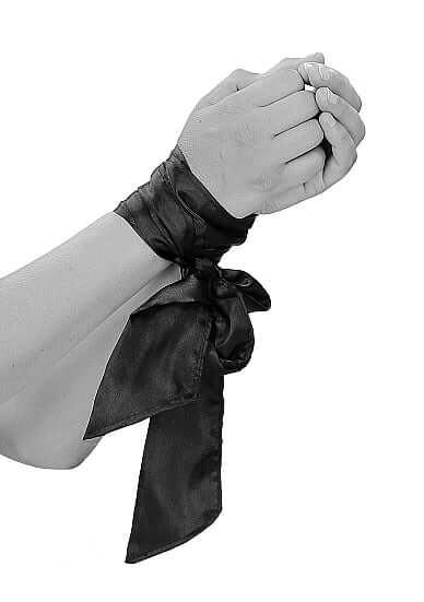 SHOTS AMERICA Ouch! Bondage Silky Ribbon Black at $9.99