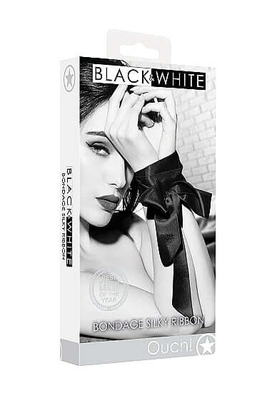 SHOTS AMERICA Ouch! Bondage Silky Ribbon Black at $9.99
