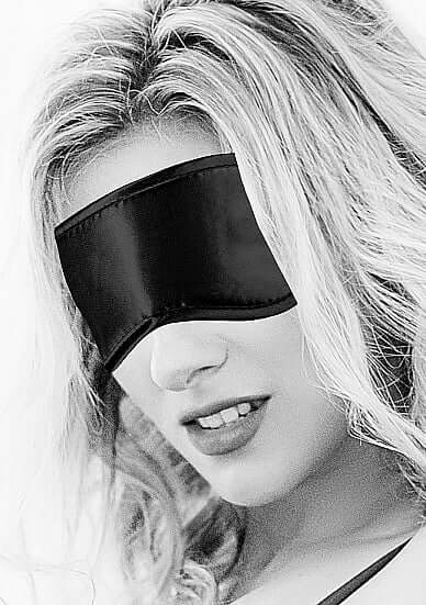 B&W SATIN EYE MASK-0