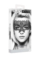 SHOTS AMERICA Ouch! Black and White Bondage line Lace Eye Mask Princess at $7.99