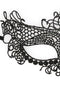 SHOTS AMERICA Ouch! Black and White Bondage line Lace Eye Mask Queen at $7.99