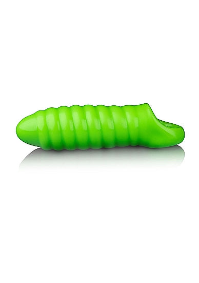 Ouch! Glow Swirl Thick Stretchy Penis Sleeve Glow In The Dark