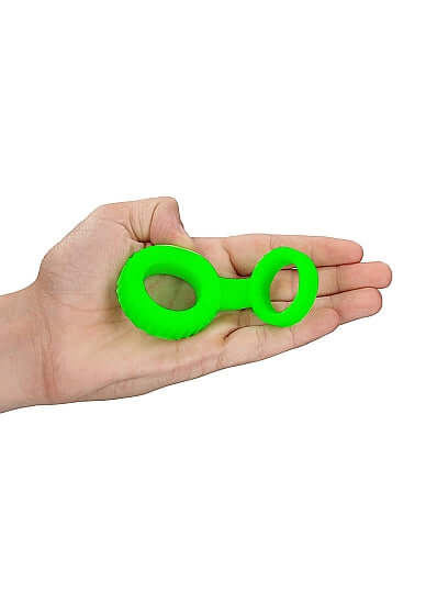 Ouch! Glow in the Dark Cock Ring and Ball Strap by Shots Toys