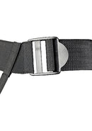 Ouch! Twisted Hollow Strap On 8 inches Gunmetal Gray
