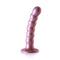 OUCH! BEADED SILICONE G-SPOT DILDO 5 IN ROSE GOLD-0