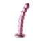 OUCH! BEADED SILICONE G-SPOT DILDO 6.5 IN ROSE GOLD-0
