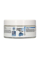 Fist It Extra Thick Water Based Lubricant 300ml jar from Shots Toys with white label and blue fist logo.