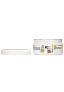 Open jar of Fist It Numb Water-Based Lubricant by Shots Toys, 10.1 oz, dermatologically tested and latex-compatible.