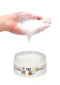 Fist It Numb water-based lubricant from Shots Toys being poured from hand, showcasing its smooth and gentle texture.