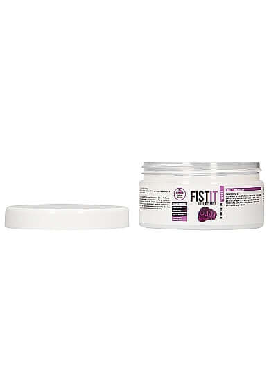Shots Toys PharmQuests Fist It Anal Relaxer 300ml open container displaying product packaging.